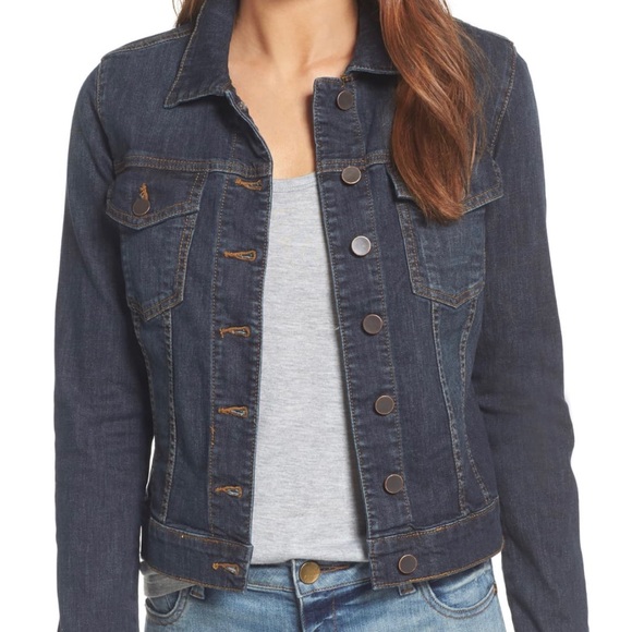 kut from the kloth helena denim jacket sweet wash